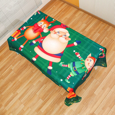 Novi božićni ukrasi Otisnuti navlake za stolice Stolnjaci Home Decor All Inclusive Rastezljive navlake za stolice Dekoracije stolova za zabave