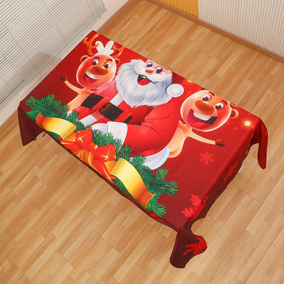 Novi božićni ukrasi Otisnuti navlake za stolice Stolnjaci Home Decor All Inclusive Rastezljive navlake za stolice Dekoracije stolova za zabave