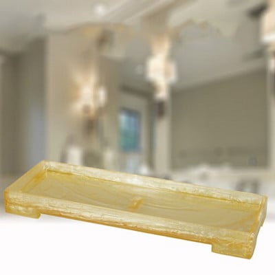 JINSERTA marmurinės dervos laikymo padėklas Papuošalai Vitrinos Plokštelė Kaklo papuošalas Žiedas Auskarai Kosmetika Organizatorius Namai Viešbučio serviravimo padėklas