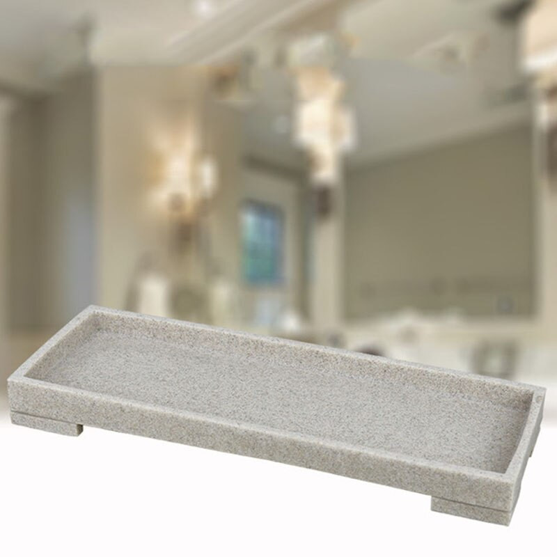 JINSERTA marmurinės dervos laikymo padėklas Papuošalai Vitrinos Plokštelė Kaklo papuošalas Žiedas Auskarai Kosmetika Organizatorius Namai Viešbučio serviravimo padėklas