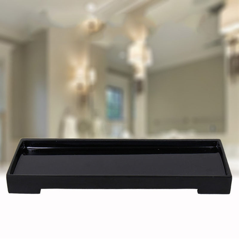 JINSERTA marmurinės dervos laikymo padėklas Papuošalai Vitrinos Plokštelė Kaklo papuošalas Žiedas Auskarai Kosmetika Organizatorius Namai Viešbučio serviravimo padėklas