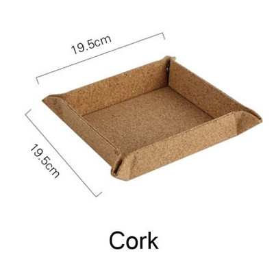 Držiak na kocky JINSERTA, skladací podnos z PU kože, podnos na kocky na servírovanie, skladacia peňaženka, mince, kľúče, úložný box na drobnosti