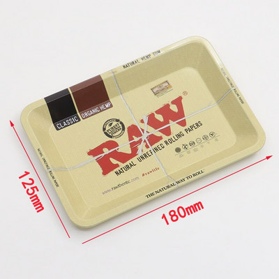 18*14CM kovový zásobník na tabak, dámsky tanier na cigarety, plechová miska na tabak, malý zásobník na rolovanie