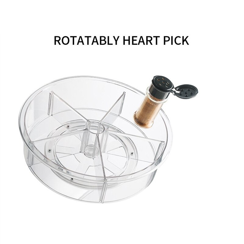 Rotirajući ormarić za 360 stupnjeva - 12 inčni stalak za pohranu kozmetike za začinske napitke PET prozirni gramofon za kuhinju i kupaonicu