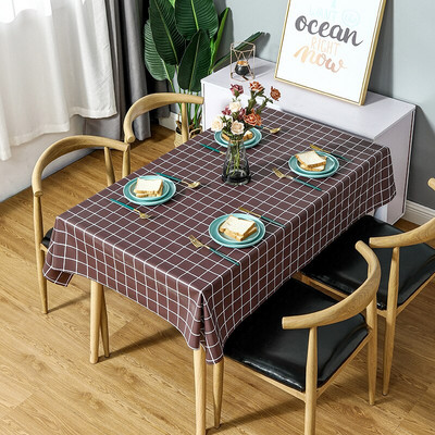 Szövött asztalterítő PVC vízálló olajálló étkező asztalterítő konyha dekoratív téglalap alakú kávékonyha parti asztalborító térkép