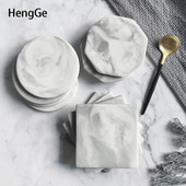 Šiaurės šalių keramikos padėklo paprastumo kontūrai aukso marmuro tekstūra Mažas laikymo padėklas Kavos puodelio kilimėlis Svetainės valgomojo stalo dekoras