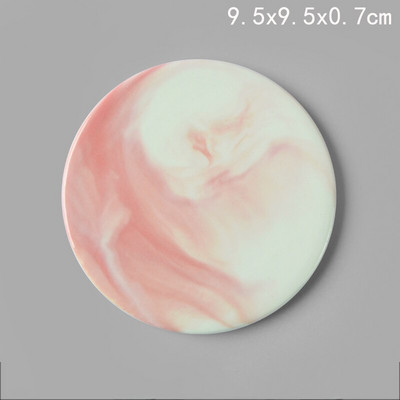 Šiaurės šalių keramikos padėklo paprastumo kontūrai aukso marmuro tekstūra Mažas laikymo padėklas Kavos puodelio kilimėlis Svetainės valgomojo stalo dekoras