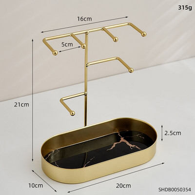 Tavă de depozitare ușoară de lux Decor nordic pentru casă Cheie Depozitare cosmetice Tavă pentru tacâmuri Decor pentru comodă Accesorii pentru bucătărie