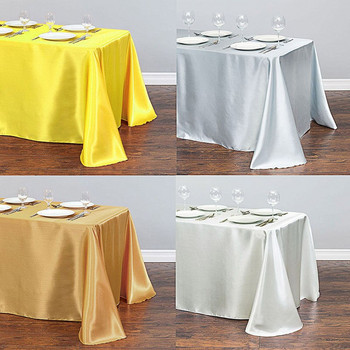 Покривка за маса Сватбено парти Правоъгълна миеща се полиестерна тъкан Покривка за маса Партита за маса Празнична вечеря Покривка за маса Банкет Декор