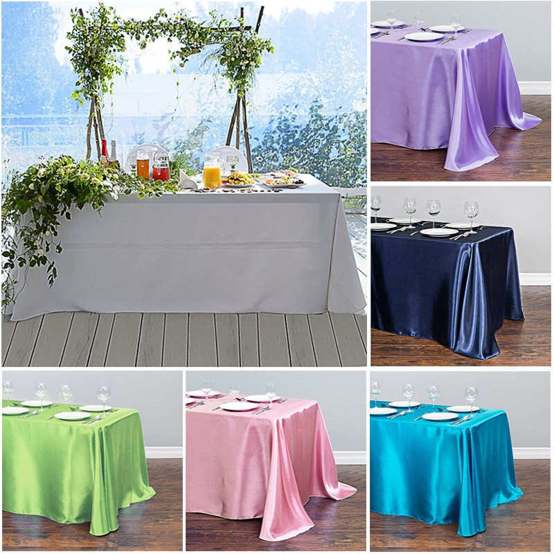 Abrosz Esküvői Party Téglalap Mosható Poliészter Szövet Asztalterítő Asztalpartik Ünnepi vacsora Abrosz bankett dekoráció