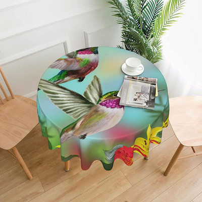 Față de masă rotundă de 60 de inchi, cu trei păsări zgomote, pentru bucătărie