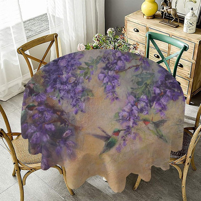 Față de masă rotundă de 60 de inchi, cu trei păsări zgomote, pentru bucătărie