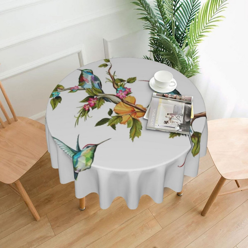 Față de masă rotundă de 60 de inchi, cu trei păsări zgomote, pentru bucătărie