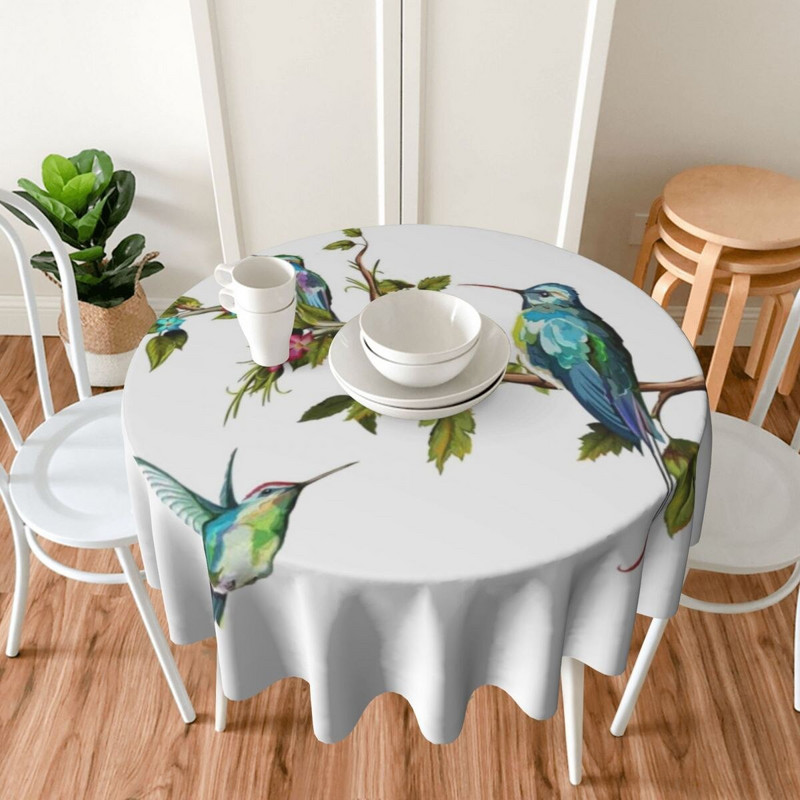 Față de masă rotundă de 60 de inchi, cu trei păsări zgomote, pentru bucătărie