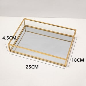 Severská retro geometria úložný tácku Jednoduchosť šperkov Kozmetický dezert úložný tanier Organizér na make-up tácku Domáca kuchynská dekorácia