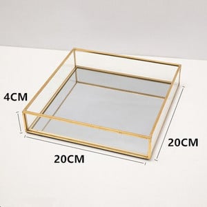 Severská retro geometria úložný tácku Jednoduchosť šperkov Kozmetický dezert úložný tanier Organizér na make-up tácku Domáca kuchynská dekorácia