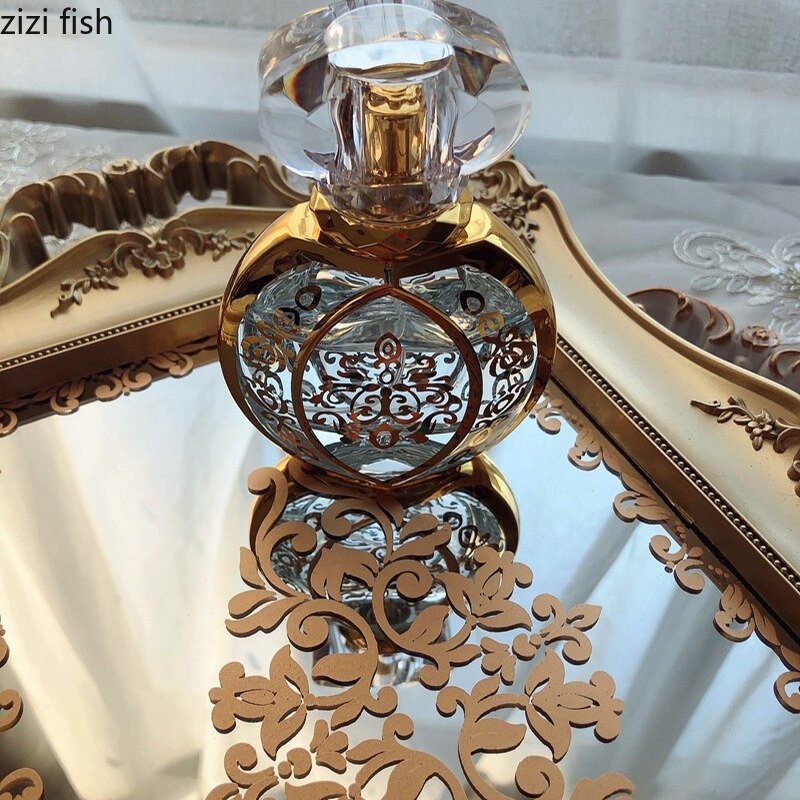 Plastikinis laikymo padėklas veidrodinis paviršius Vonios reikmenų laikymo padėklai Buitinė stačiakampė kosmetinė papuošalų lėkštė saldainių užkandžių lėkštė