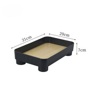 Cutie de depozitare de birou minimalistă nordică Tavă rotundă de depozitare din plastic Sufragerie articole cosmetice diverse Orgnizer Decorare pentru casă