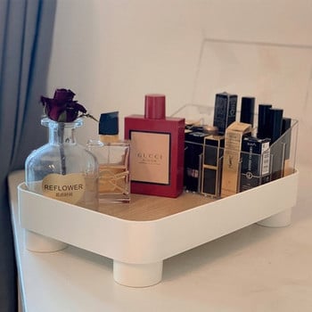 Nordic Minimalist Storage Box Στρογγυλός Πλαστικός Δίσκος αποθήκευσης Σαλόνι Cosmetic Sundries Orgnizer Διακόσμηση σπιτιού