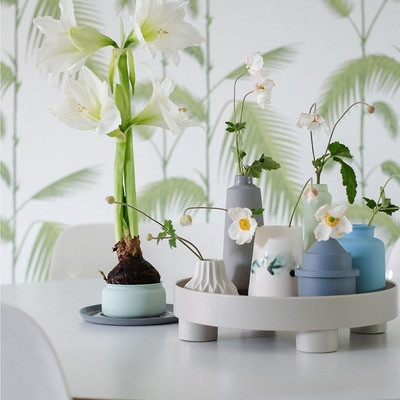 Cutie de depozitare de birou minimalistă nordică Tavă rotundă de depozitare din plastic Sufragerie articole cosmetice diverse Orgnizer Decorare pentru casă