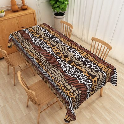Sexy obrus s tigrom a leopardím vzorom, umývateľný obrus na stôl, detský narodeninový stôl, dekorácia na stôl, pikniková podložka z polyesteru