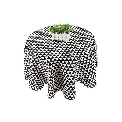 Față de masă rotundă, elegante, fețe de masă, in, bumbac, acoperită de masă, impermeabilă, haine de masă, pentru masă, eveniment, textil de acasă