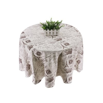 Față de masă rotundă, elegante, fețe de masă, in, bumbac, acoperită de masă, impermeabilă, haine de masă, pentru masă, eveniment, textil de acasă
