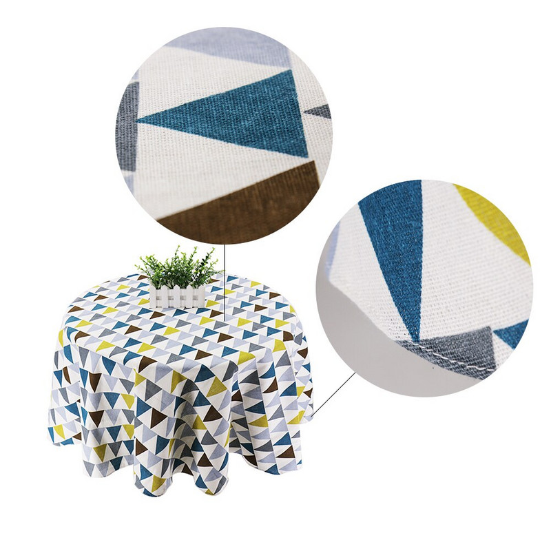 Față de masă rotundă, elegante, fețe de masă, in, bumbac, acoperită de masă, impermeabilă, haine de masă, pentru masă, eveniment, textil de acasă