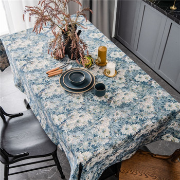 Покривка за маса Blue Jacquard tapete Oils Правоъгълна покривка за маса nappe de table Floral Table Cover Tafelkleed mantel mesa