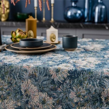 Покривка за маса Blue Jacquard tapete Oils Правоъгълна покривка за маса nappe de table Floral Table Cover Tafelkleed mantel mesa