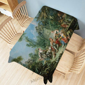 Boucher Rokokové plátno Olejomaľba Nástenná tapiséria Kráľovská Venuša Vojvodkyňa Bohyňa Krajina Madame Decora Art Obrus Stôl Cover