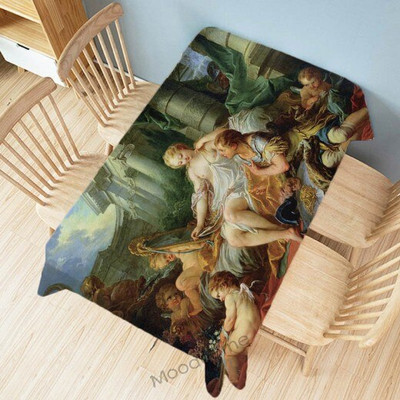 Boucher Rokokové plátno Olejomaľba Nástenná tapiséria Kráľovská Venuša Vojvodkyňa Bohyňa Krajina Madame Decora Art Obrus Stôl Cover