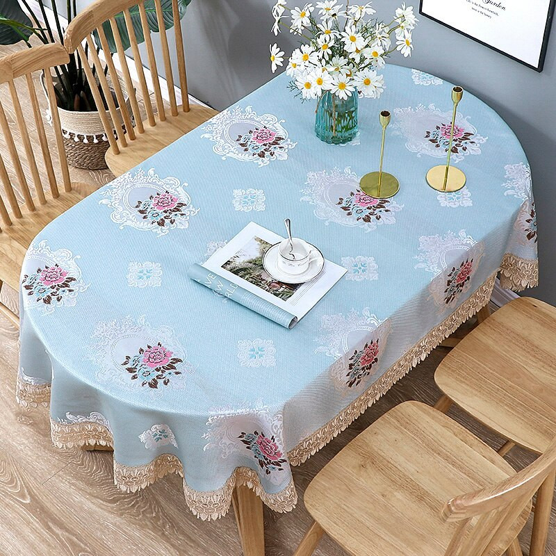 Față de masă cu brodare europeană Față de masă ovală Față de masă pentru sufragerie Față de masă dreptunghiulară pentru ceai Față de masă acoperită mică Prosop