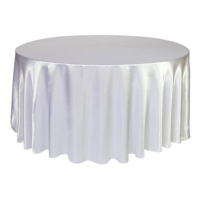 1kom Jednobojni Okrugli Satenski Stolnjak Za Vjenčanje Rođendan Pokrivač Stola Stolnjak Dekoracija Doma Hotela