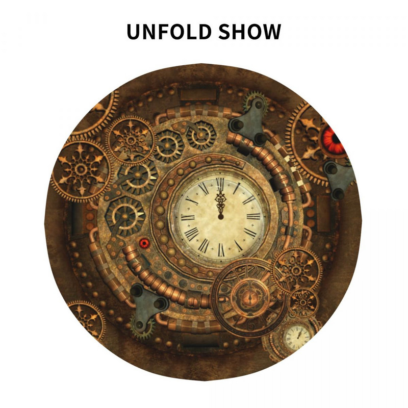 Steampunk dizajnový obrus, nádherný mechanický vintage lacný elegantný obrus na stôl, piknikový chránič na mieru z polyesteru