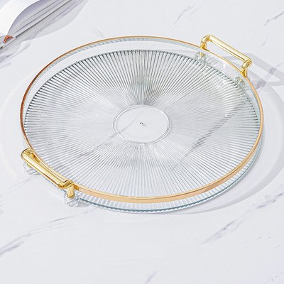 Apvalus laikymo padėklas Namų svetainė Svetainė Kavos staliukas Arbatos puodelis Lėkštė Akrilo padėklas Aromaterapija Organizatoriaus padėklas namų dekoras