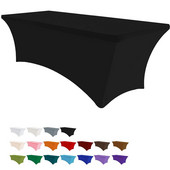 Téglalap koktél nagy nyújtású terítő spandex esküvői szálloda születésnapi találkozó büféasztal borító elasztikus terítő dekor