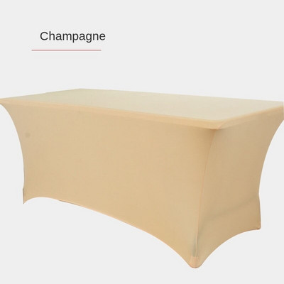 Téglalap koktél nagy nyújtású terítő spandex esküvői szálloda születésnapi találkozó büféasztal borító elasztikus terítő dekor