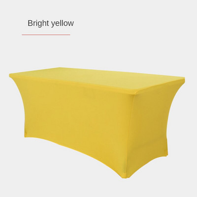 Téglalap koktél nagy nyújtású terítő spandex esküvői szálloda születésnapi találkozó büféasztal borító elasztikus terítő dekor