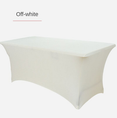Téglalap koktél nagy nyújtású terítő spandex esküvői szálloda születésnapi találkozó büféasztal borító elasztikus terítő dekor