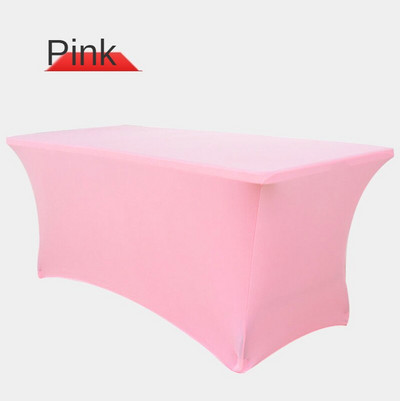 Téglalap koktél nagy nyújtású terítő spandex esküvői szálloda születésnapi találkozó büféasztal borító elasztikus terítő dekor