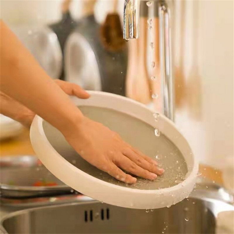 Ladica za pohranu s rotacijom od 360 stupnjeva Neklizajuća Stalak za pohranu šminke za začinske napitke Okretna okrugla polica za uređenje sobe u kuhinji i kupaonici