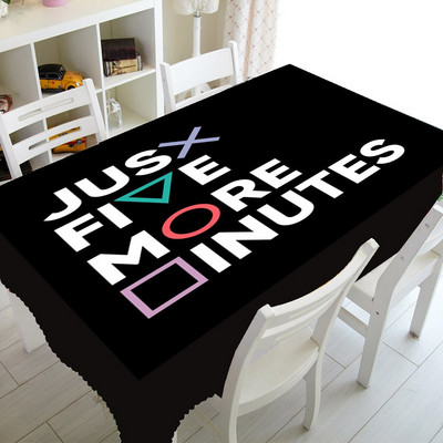 Cool Playstation Gaming Home Decor Playstation Controller Buttons Stolnjak za Pravokutni stol Pokrivač Video igre Stolnjak