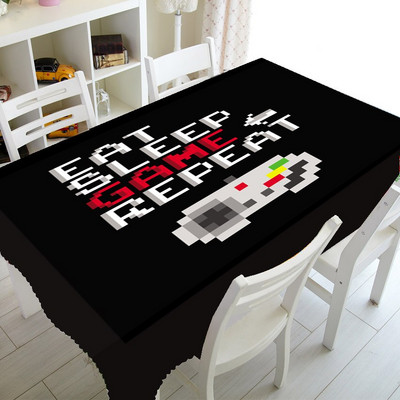 Cool Playstation Gaming Home Decor Playstation Controller Buttons Stolnjak za Pravokutni stol Pokrivač Video igre Stolnjak