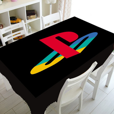 Cool Playstation Gaming Home Decor Playstation Controller Buttons Stolnjak za Pravokutni stol Pokrivač Video igre Stolnjak