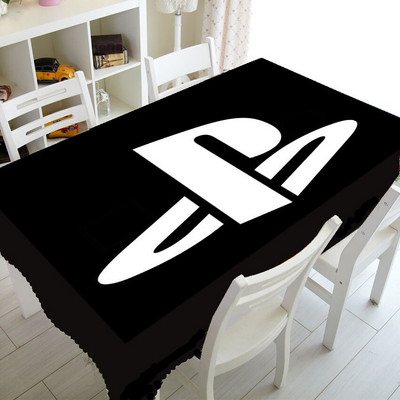 Cool Playstation Gaming Home Decor Playstation Controller Buttons Stolnjak za Pravokutni stol Pokrivač Video igre Stolnjak