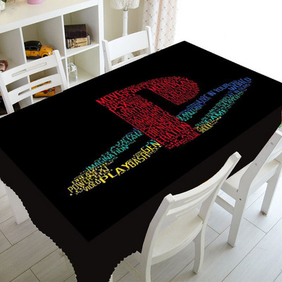 Cool Playstation Gaming Home Decor Playstation Controller Buttons Stolnjak za Pravokutni stol Pokrivač Video igre Stolnjak
