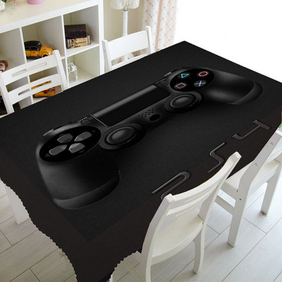 Cool Playstation Gaming Home Decor Playstation Controller Buttons Stolnjak za Pravokutni stol Pokrivač Video igre Stolnjak