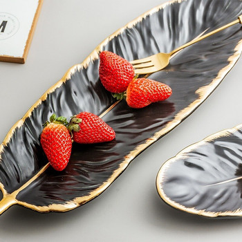 Πολυτελές δημιουργικό κέικ φρούτων επιδόρπιο επιτραπέζιο σκεύος Οργάνωση πιάτων Δίσκος αποθήκευσης φτερών Κεραμικό κόσμημα Διακοσμητικό σετ δίσκου σερβιρίσματος