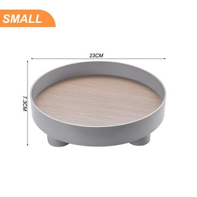 Šiaurės šalių dekoratyviniai padėklai Namų dekoras Apvalios vaisių lėkštės Papuošalai Svetainė Aromaterapija Kosmetika Organizatorius laikymo padėklo dėžutė